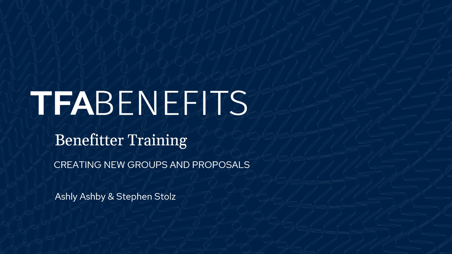 Benefitter Training Recording