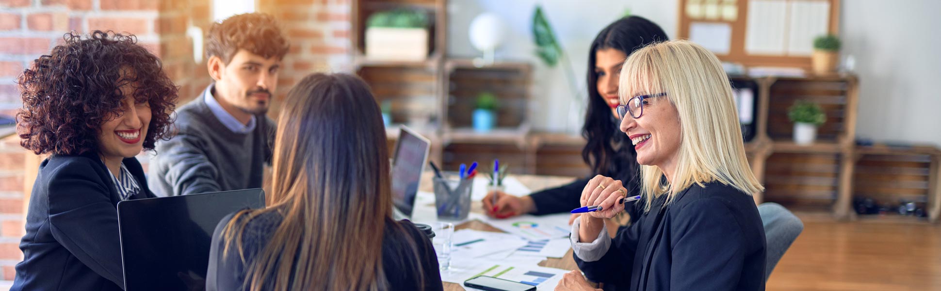Business Meeting Amongst Coworkers