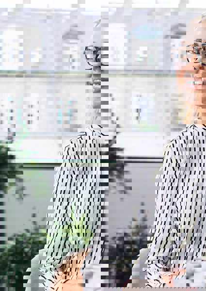 Woman Smiling Office